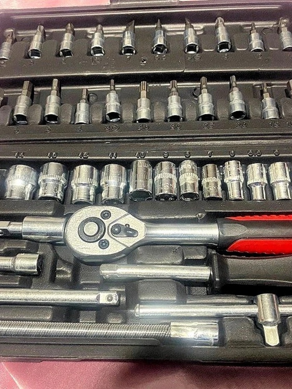 MERKAPIX 46 piece Socket Tool Set in Black